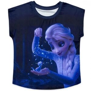 Disney Frozen 2 Elsa T-Shirt Girls Size Small (5/6) NWT